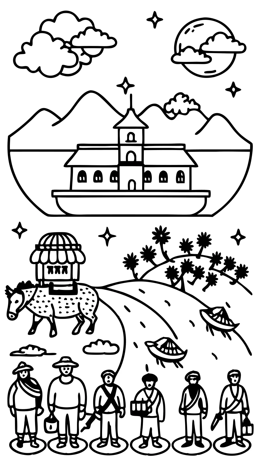 migration coloring pages